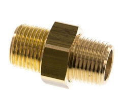 R 1/2'' Brass Double Nipple 3-pieces with Conically sealing 16 Bar