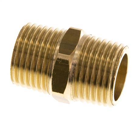 R 1/2'' Brass Double Nipple 16 Bar [2 Pieces]