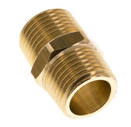 R 1/2'' Brass Double Nipple 16 Bar [2 Pieces]
