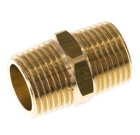 R 1/2'' Brass Double Nipple 16 Bar [2 Pieces]