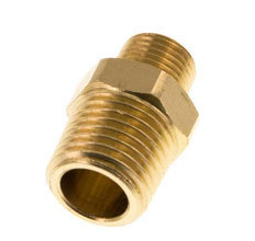 R 1/4'' x R 1/8'' Brass Double Nipple 16 Bar [5 Pieces]