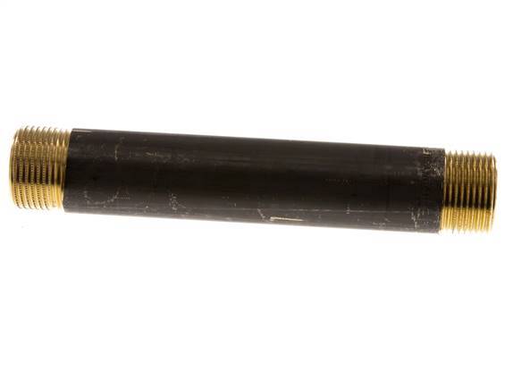 G 3/4'' Brass Double Pipe Nipple 16 Bar DIN 2982 - 150mm