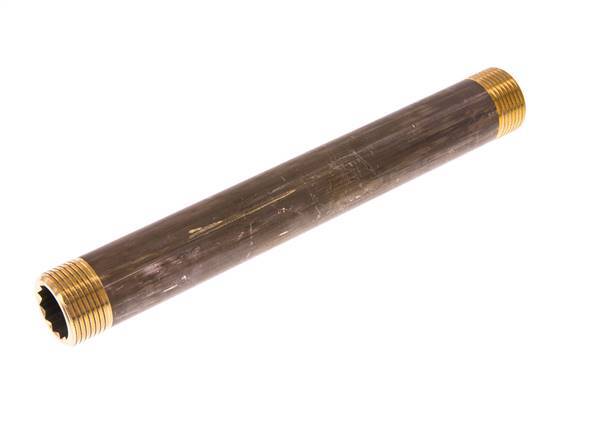 G 3/4'' Brass Double Pipe Nipple 16 Bar DIN 2982 - 200mm