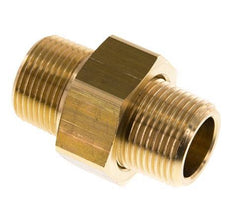 R 3/4'' Brass Double Nipple 3-pieces with Conically sealing 16 Bar