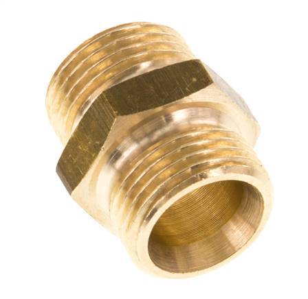 G 3/8'' Espiga doble de latón 16 Bar [5 Piezas]