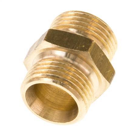 G 3/8'' Espiga doble de latón 16 Bar [5 Piezas]