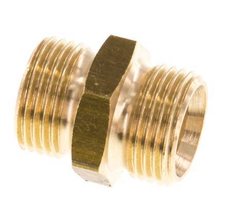 G 3/8'' Espiga doble de latón 16 Bar [5 Piezas]