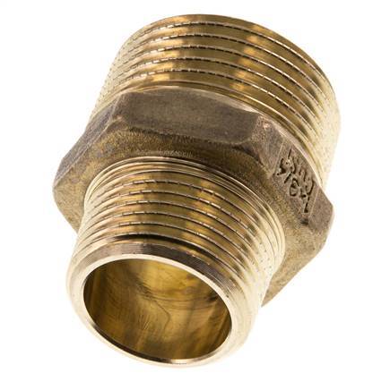 R 1'' x R 3/4'' Espiga doble de latón 16 Bar