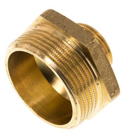G 1 1/2'' x G 3/4'' Espiga doble de latón 16 Bar