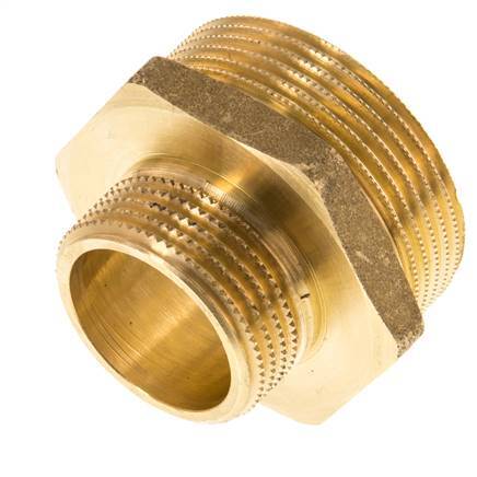 G 1 1/2'' x G 1'' Espiga doble de latón 16 Bar