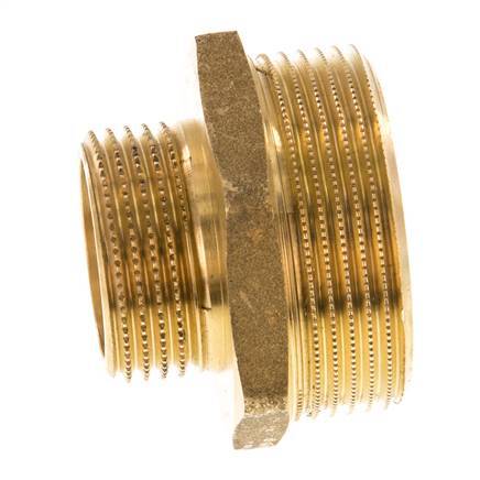 G 1 1/2'' x G 1'' Espiga doble de latón 16 Bar