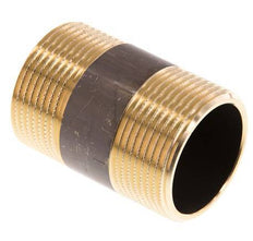 G 1 1/4'' Brass Double Pipe Nipple 16 Bar DIN 2982 - 60mm