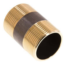 G 1 1/4'' Brass Double Pipe Nipple 16 Bar DIN 2982 - 60mm