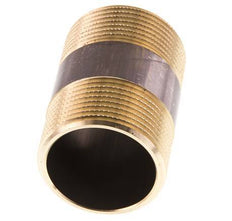 G 1 1/4'' Brass Double Pipe Nipple 16 Bar DIN 2982 - 60mm
