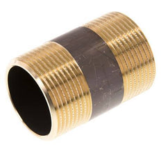 G 1 1/4'' Brass Double Pipe Nipple 16 Bar DIN 2982 - 60mm