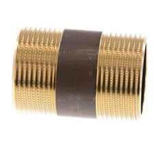 G 1 1/4'' Brass Double Pipe Nipple 16 Bar DIN 2982 - 60mm
