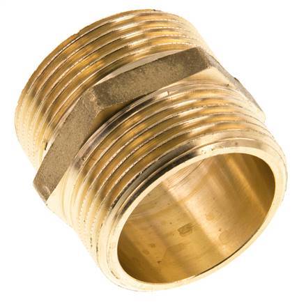 G 1 1/4'' Espiga doble de latón 16 Bar