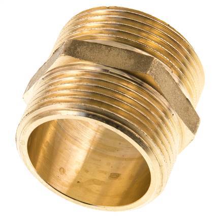 G 1 1/4'' Espiga doble de latón 16 Bar