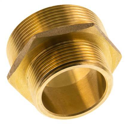 G 2'' x G 1 1/2'' Espiga doble de latón 16 Bar