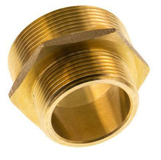 G 2'' x G 1 1/2'' Espiga doble de latón 16 Bar