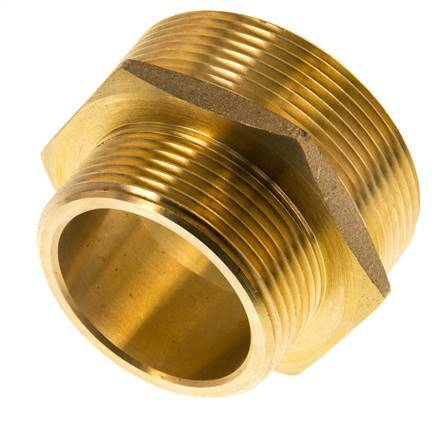 G 2'' x G 1 1/2'' Espiga doble de latón 16 Bar