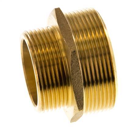 G 2'' x G 1 1/2'' Espiga doble de latón 16 Bar