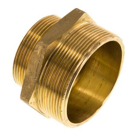 G 2 1/2'' x G 2'' Espiga doble de latón 16 Bar