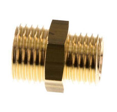 M14x1.5 x M16 Brass Double Nipple 16 Bar [2 Pieces]