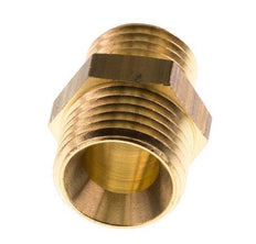 M14x1.5 x M16 Brass Double Nipple 16 Bar [2 Pieces]