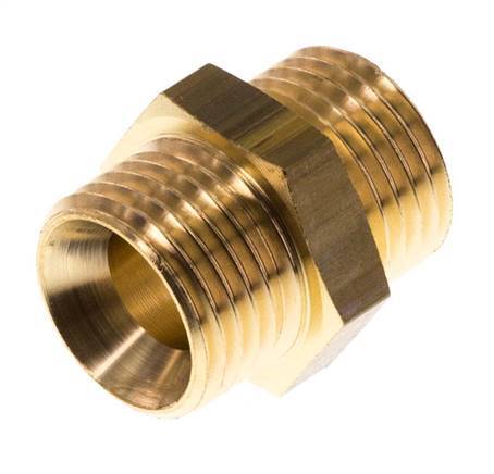 M16x1.5 Brass Double Nipple 16 Bar [2 Pieces]