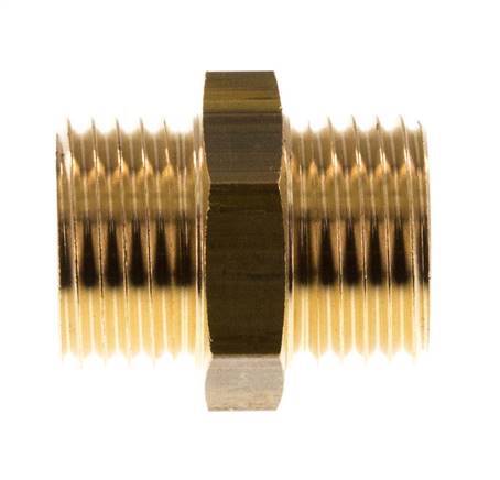 M16x1.5 Brass Double Nipple 16 Bar [2 Pieces]