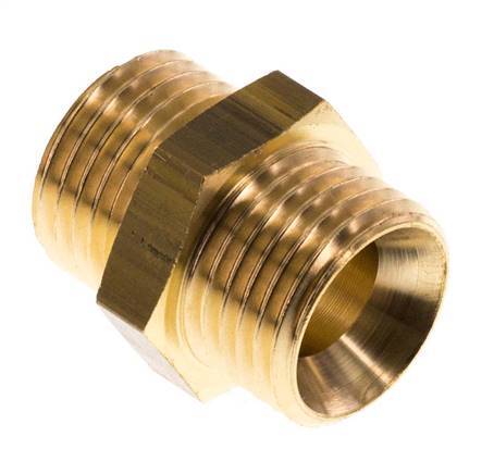 M16x1.5 Brass Double Nipple 16 Bar [2 Pieces]