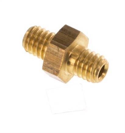 M3 Brass Double Nipple 16 Bar [2 Pieces]