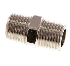 R 1/4'' Nickel plated Brass Double Nipple 16 Bar [5 Pieces]