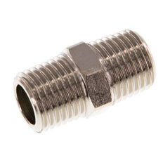 R 1/4'' Nickel plated Brass Double Nipple 16 Bar [5 Pieces]