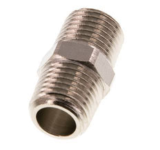R 1/4'' Nickel plated Brass Double Nipple 16 Bar [5 Pieces]
