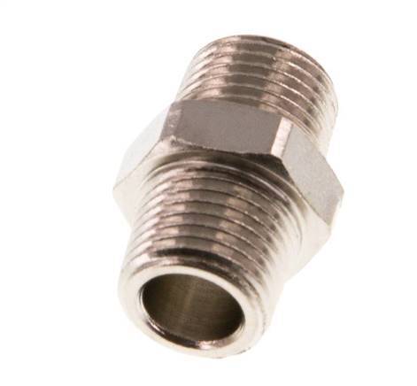 R 1/8'' Nickel plated Brass Double Nipple 16 Bar [10 Pieces]