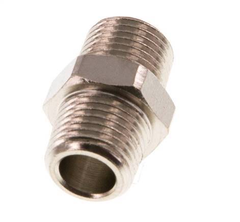 R 1/8'' Nickel plated Brass Double Nipple 16 Bar [10 Pieces]