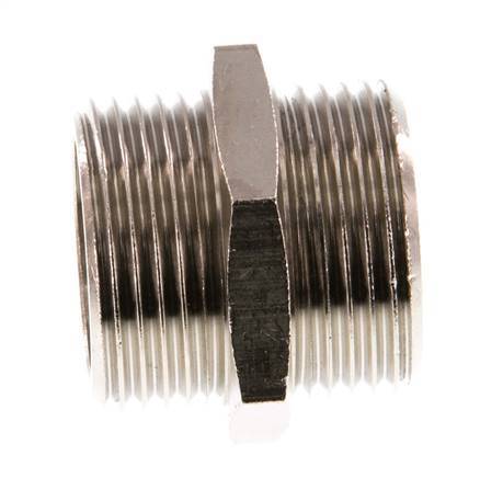 G 3/4'' Latón Niquelado Espiga Doble 16 Bares