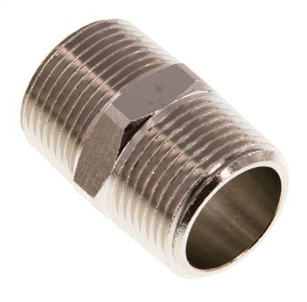 R 3/4'' Latón Niquelado Espiga Doble 16 Bares