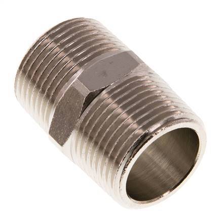 R 3/4'' Latón Niquelado Espiga Doble 16 Bares