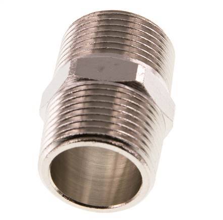 R 3/4'' Latón Niquelado Espiga Doble 16 Bares