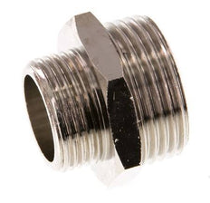 G 1'' x G 3/4'' Nickel plated Brass Double Nipple 16 Bar [2 Pieces]