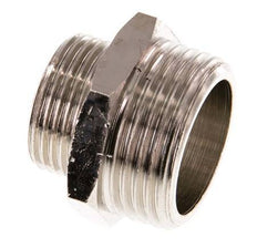 G 1'' x G 3/4'' Nickel plated Brass Double Nipple 16 Bar [2 Pieces]