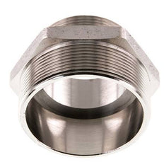G 2 1/2'' x G 2'' Espiga doble de latón niquelado 16 Bar