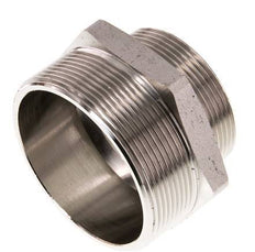 G 2 1/2'' x G 2'' Espiga doble de latón niquelado 16 Bar