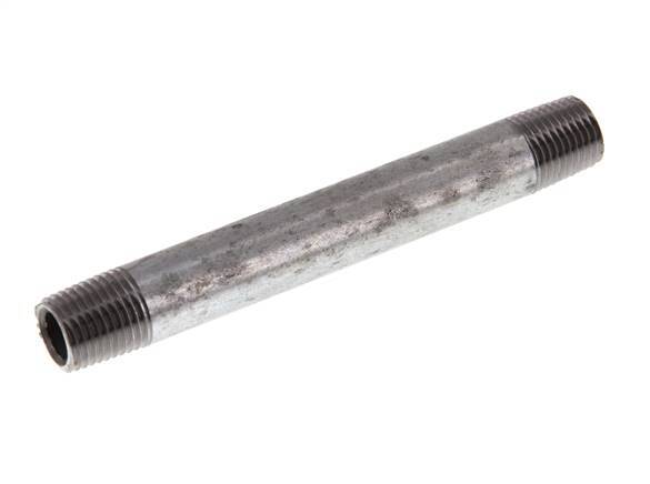 R 1/4'' Zinc plated Steel Double Pipe Nipple 50 Bar DIN 2982 - 100mm [2 Pieces]