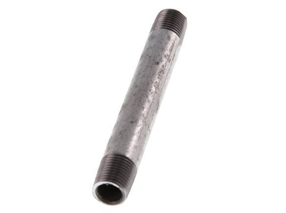 R 1/4'' Zinc plated Steel Double Pipe Nipple 50 Bar DIN 2982 - 100mm [2 Pieces]