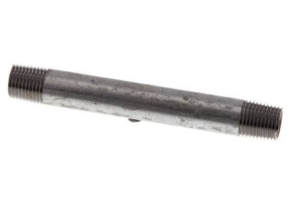 R 1/4'' Zinc plated Steel Double Pipe Nipple 50 Bar DIN 2982 - 100mm [2 Pieces]