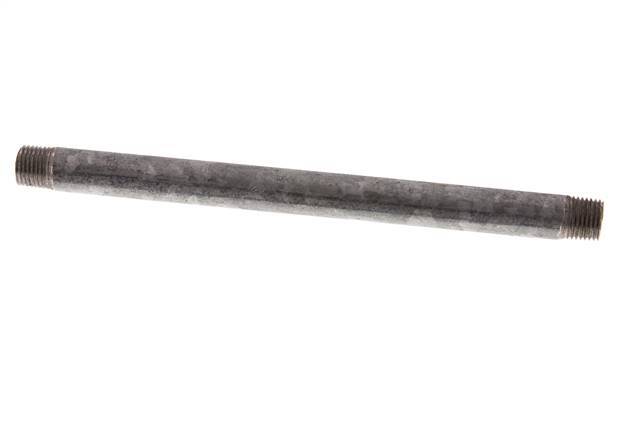 R 1/4'' Zinc plated Steel Double Pipe Nipple 50 Bar DIN 2982 - 180mm [2 Pieces]